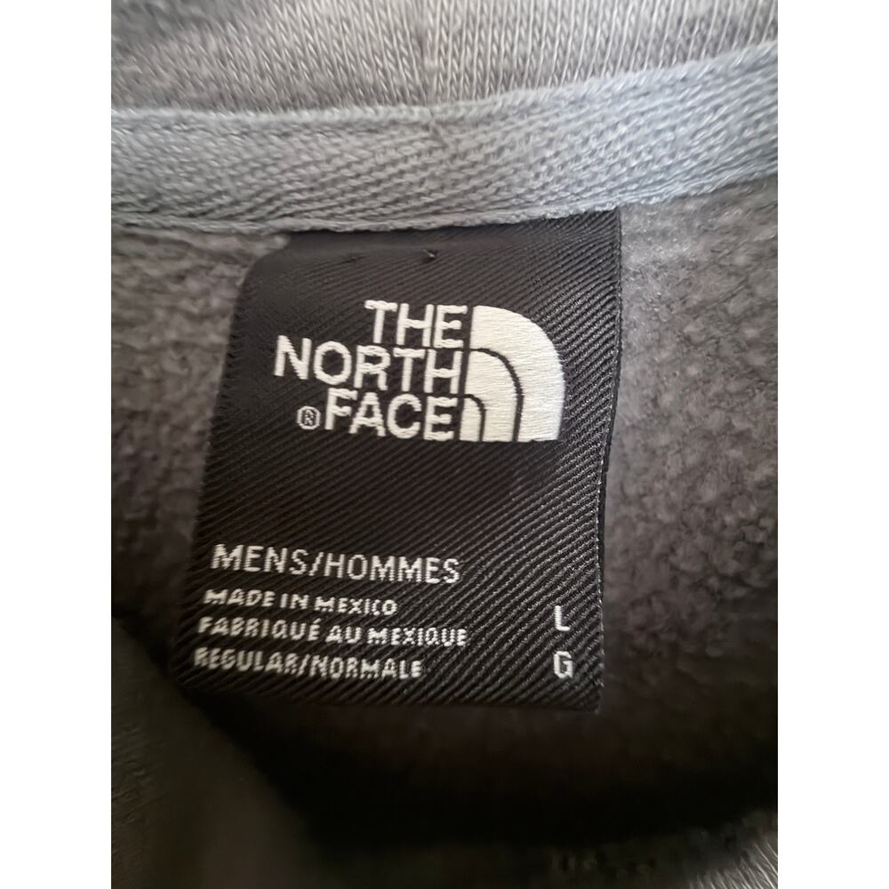 The North Face Mens Hoodie Gray Bear Graphic Pullover Sweatshirt Large - Picture 3 of 4